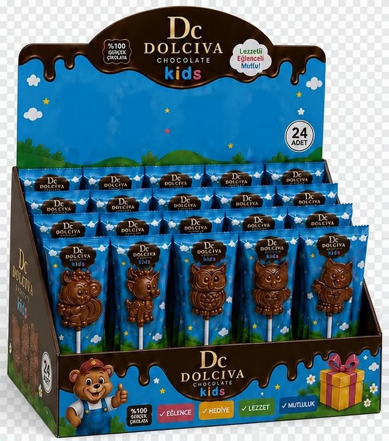 Lolly Kids 24 Adet Stand — Sincap, Geyik, Baykuş, Kedi Seti